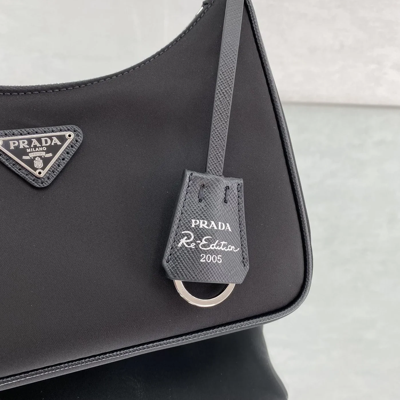 Prada Re- 2005 Re in Nylon Mini Bag Black