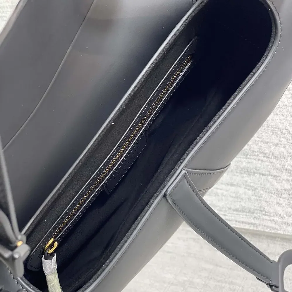 Dior Saddle Bag with Strap Black Ultramatte Calfskin for Women Dior Saddle Bag with Strap Black Ultramatte Calfskin for Women