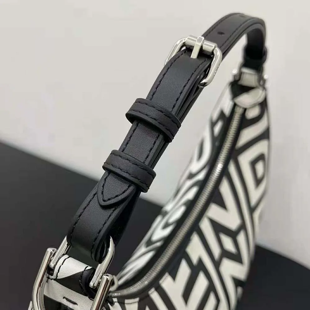 Fendi Fendigraphy Small Two-Tone Printed Leather Fendi Roma Capsule Bag for Women Fendi Fendigraphy Small Two-Tone Printed Leather Fendi Roma Capsule Bag for Women