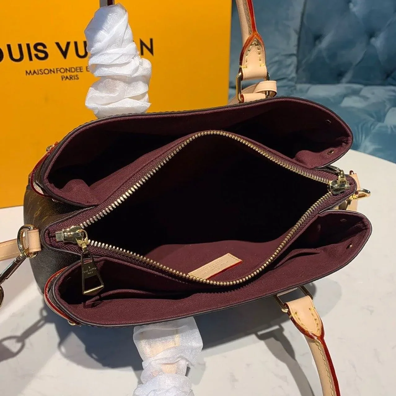 Louis Vuitton Soufflot BB Monogram Canvas Pink And Brown Louis Vuitton Soufflot BB Monogram Canvas Pink And Brown