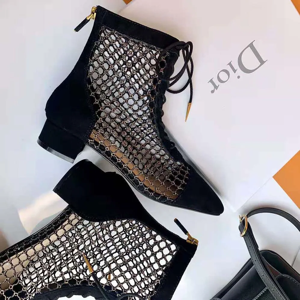 Dior Naughtily-D Ankle Boot in 3cm Heel for Women in Black Dior Naughtily-D Ankle Boot in 3cm Heel for Women in Black