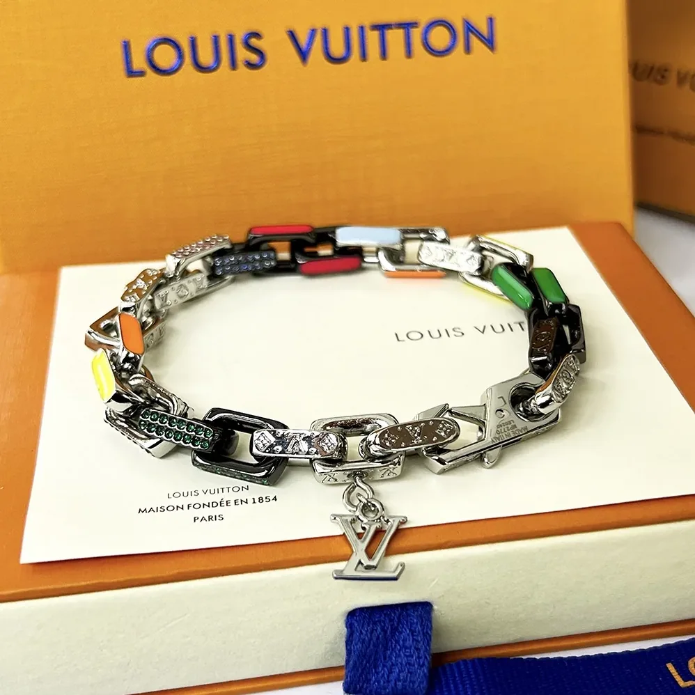 Louis Vuitton Donkey's Paradise Chain Bracelet Multicolor Louis Vuitton Donkey's Paradise Chain Bracelet Multicolor