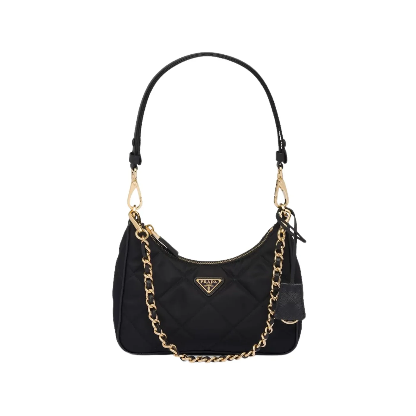 Prada Re- 1995 Chaîne Re-Nylon Mini-Bag Black 1BC204_2AOS_F0002_V_QOO- / 8.6 Inches Prada Re- 1995 Chaîne Re-Nylon Mini-Bag Black 1BC204_2AOS_F0002_V_QOO- / 8.6 Inches