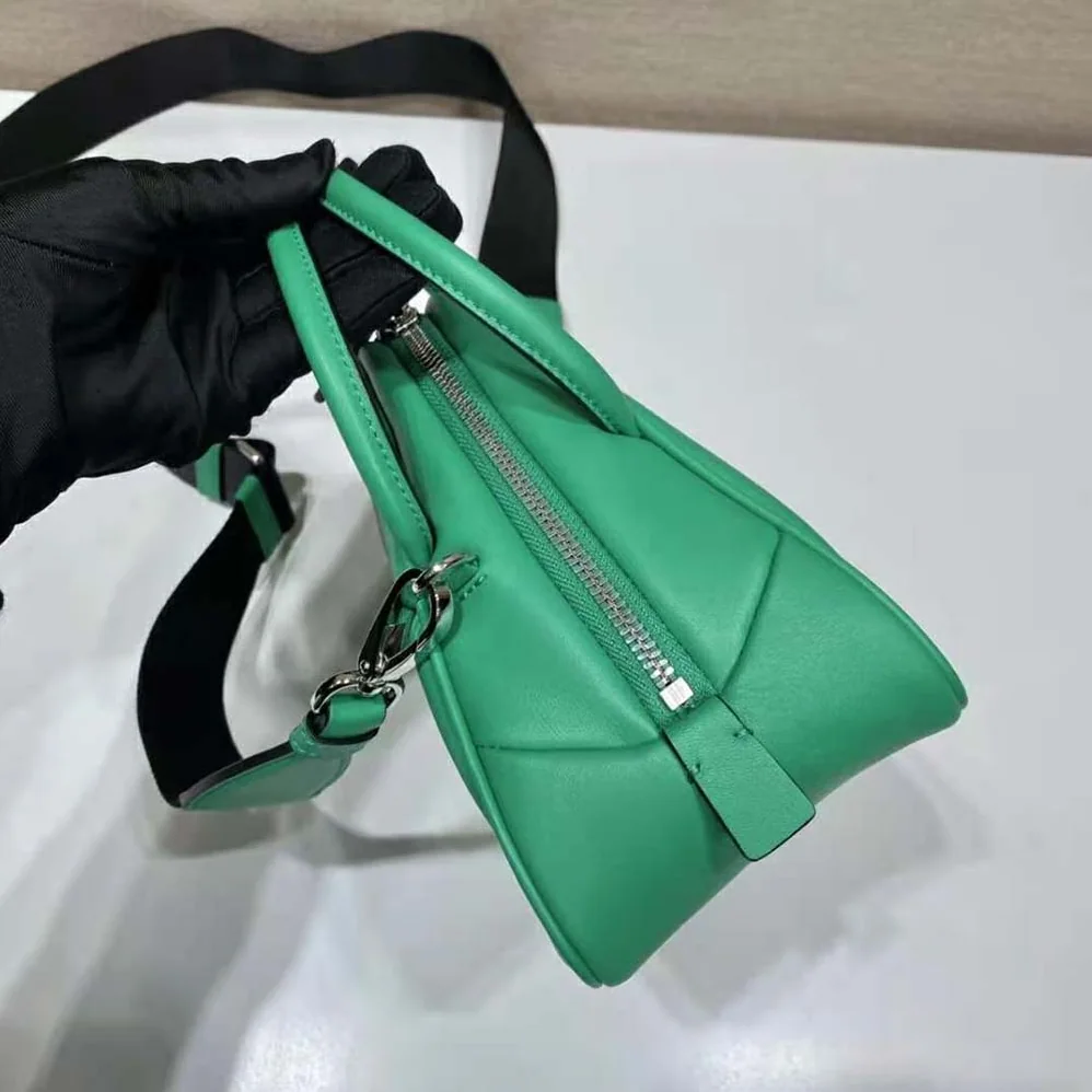 Prada Leather Prada Triangle Bag for Women in Green