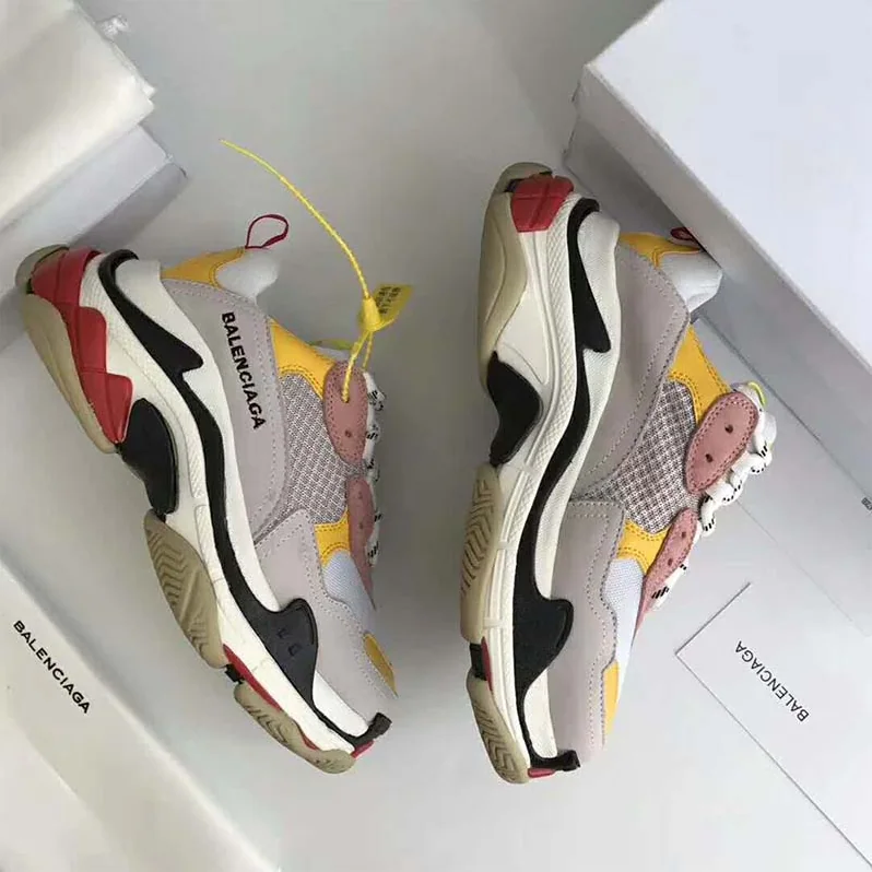 Balenciaga Shoes Triple S Trainers 10mm Heel for Unisex in Pink Balenciaga Shoes Triple S Trainers 10mm Heel for Unisex in Pink