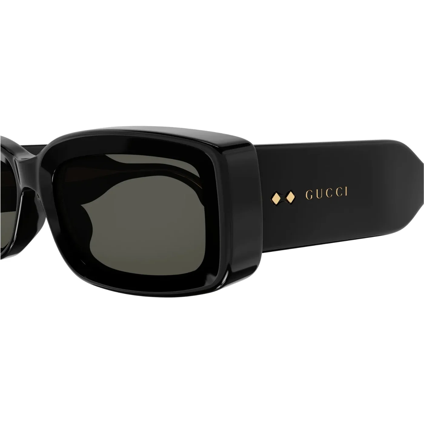 Gucci Rectangle Sunglasses Black