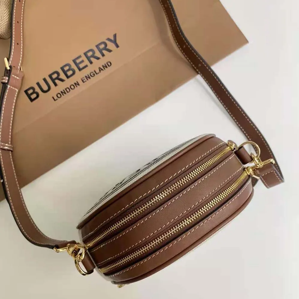 Burberry Icon Stripe E-canvas Louise Bag for Women in Beige Burberry Icon Stripe E-canvas Louise Bag for Women in Beige