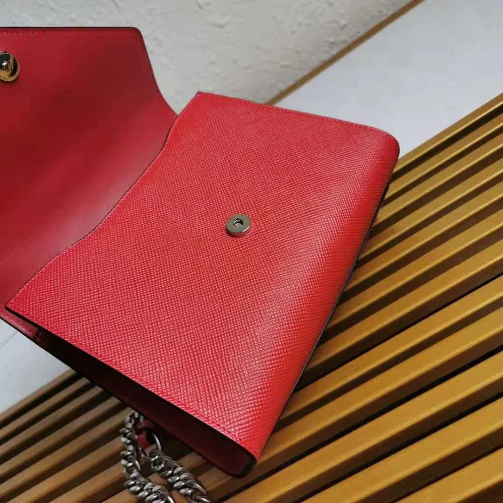 Prada Saffiano Leather Prada Monochrome Bag for Women in Red Prada Saffiano Leather Prada Monochrome Bag for Women in Red