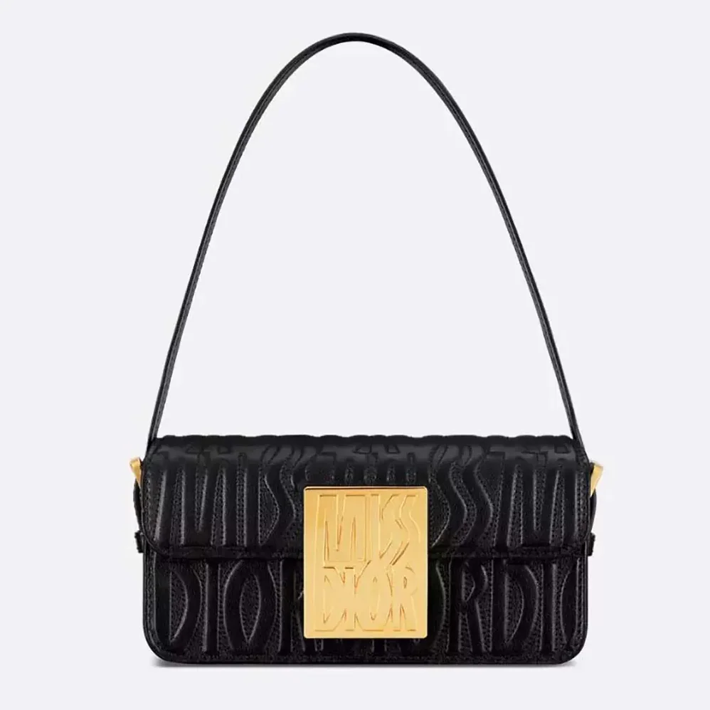 Dior Miss Dior Flap Bag Black Quilted Miss Dior Allover Calfskin for Women Dior Miss Dior Flap Bag Black Quilted Miss Dior Allover Calfskin for Women
