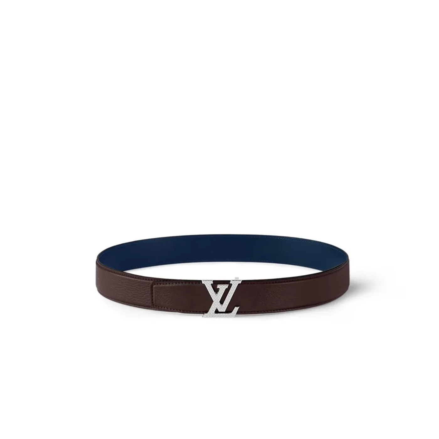 Louis Vuitton LV Heritage Reversible Belt Brown in Navy