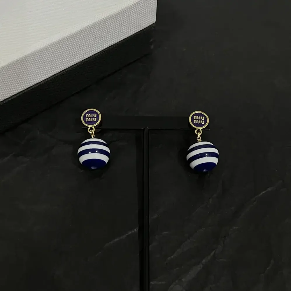 Miu Miu Metal and Pearl Earrings for Women