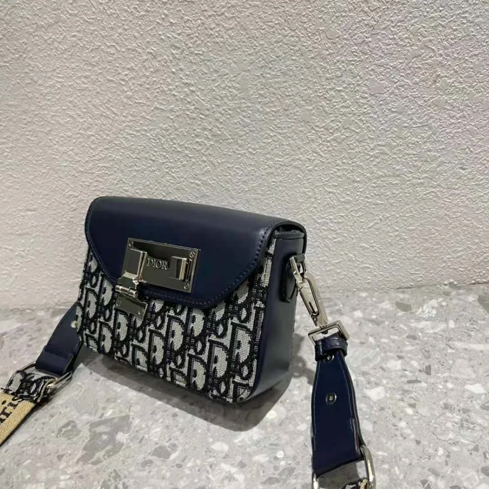 Dior Nano Pouch Beige and Black Dior Oblique Jacquard and Black Smooth Calfskin for Men Dior Nano Pouch Beige and Black Dior Oblique Jacquard and Black Smooth Calfskin for Men