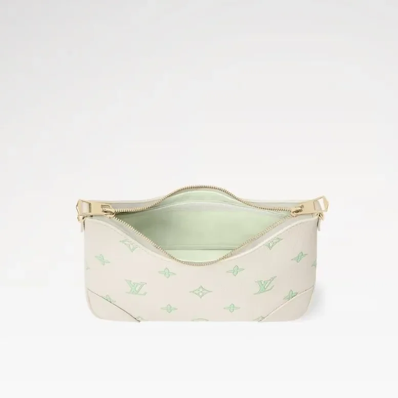 Louis Vuitton Boulogne PM Crossboy Bag / Milky White/ Green Gold Hardware