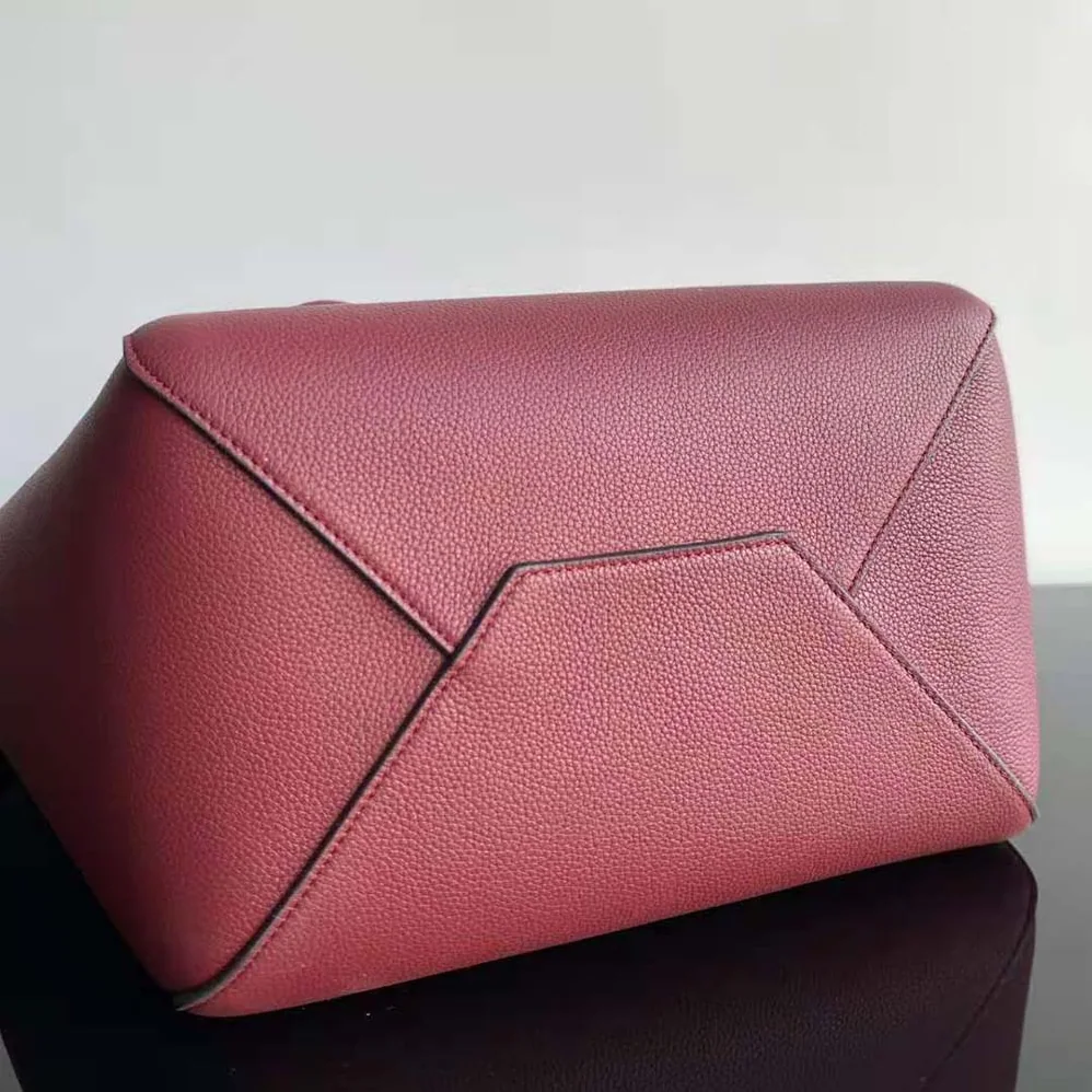 Celine Small Cabas Phantom in Soft Grained Calfskin for Women in Maroon Celine Small Cabas Phantom in Soft Grained Calfskin for Women in Maroon