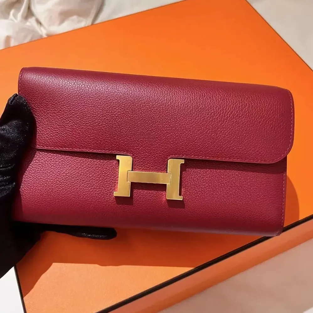 Hermes Constance Long To Go in Epsom Leather for Women in Red Hermes Constance Long To Go in Epsom Leather for Women in Red