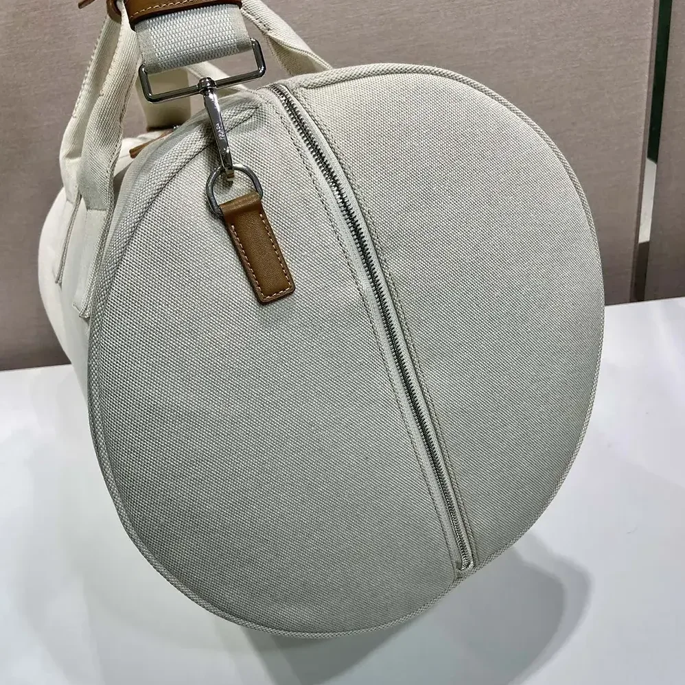 Prada Canvas Duffle Bag for Unisex in White Prada Canvas Duffle Bag for Unisex in White