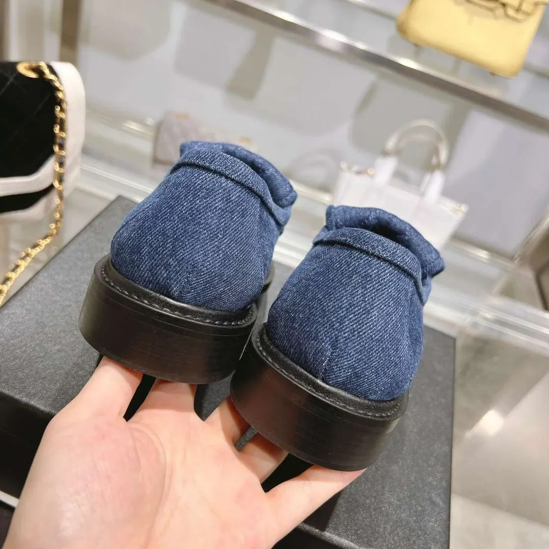 Chanel Moccasins Navy Blue Chanel Moccasins Navy Blue