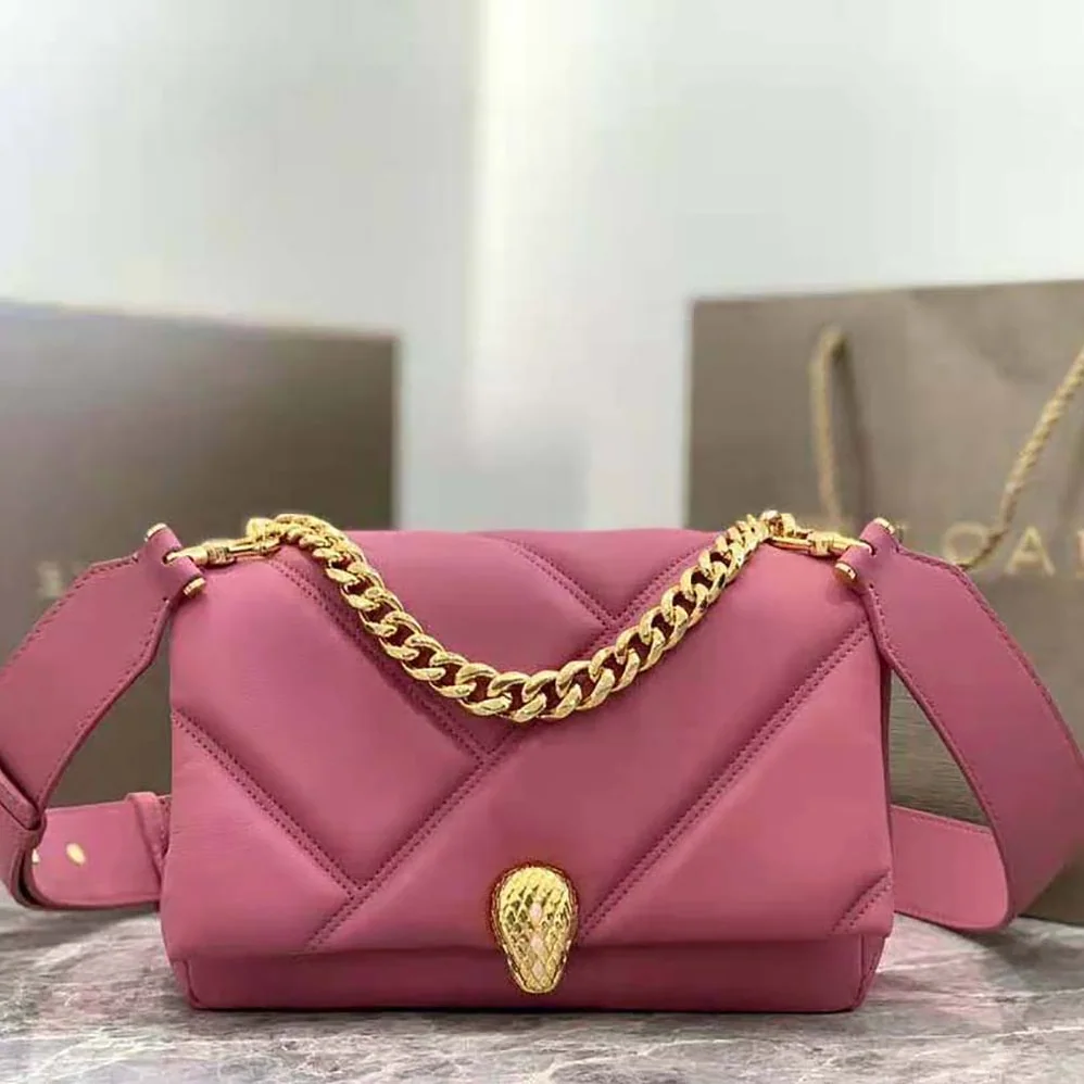 Bvlgari Serpenti Cabochon Crossbody Bag for Women in Pink Bvlgari Serpenti Cabochon Crossbody Bag for Women in Pink