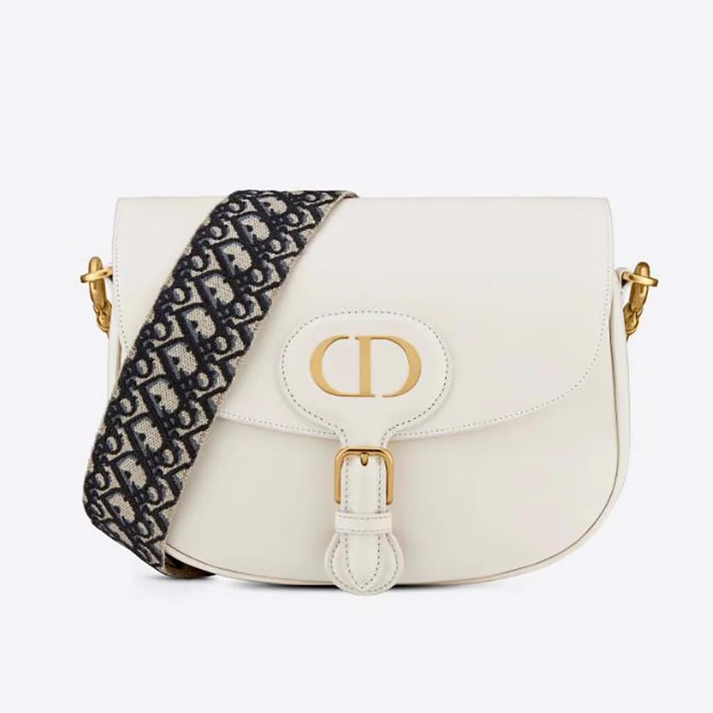 Dior Large Dior Bobby Bag Box Calfskin for Women in Beige