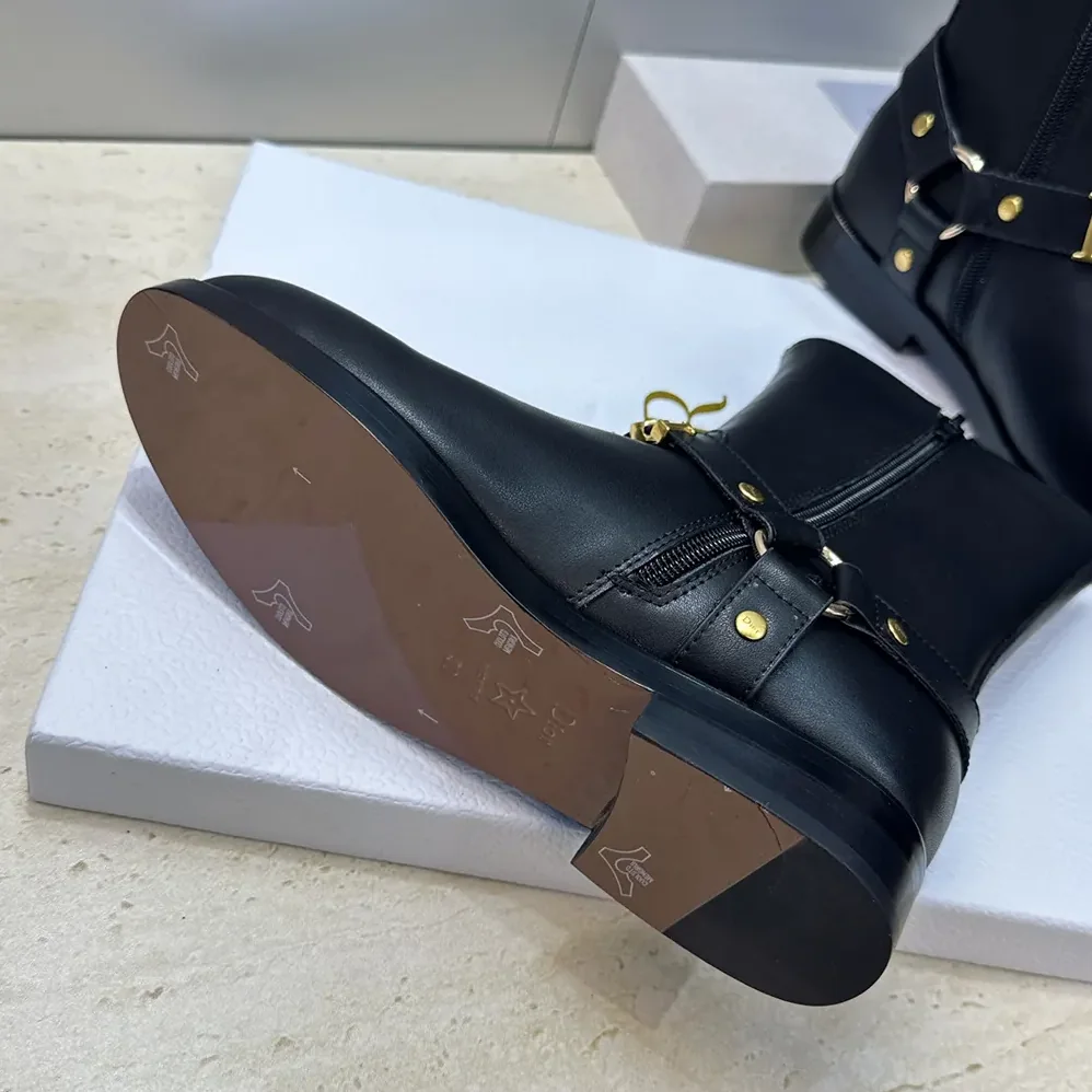 Dior Bolt Ankle Boot Black Calfskin for Women Dior Bolt Ankle Boot Black Calfskin for Women