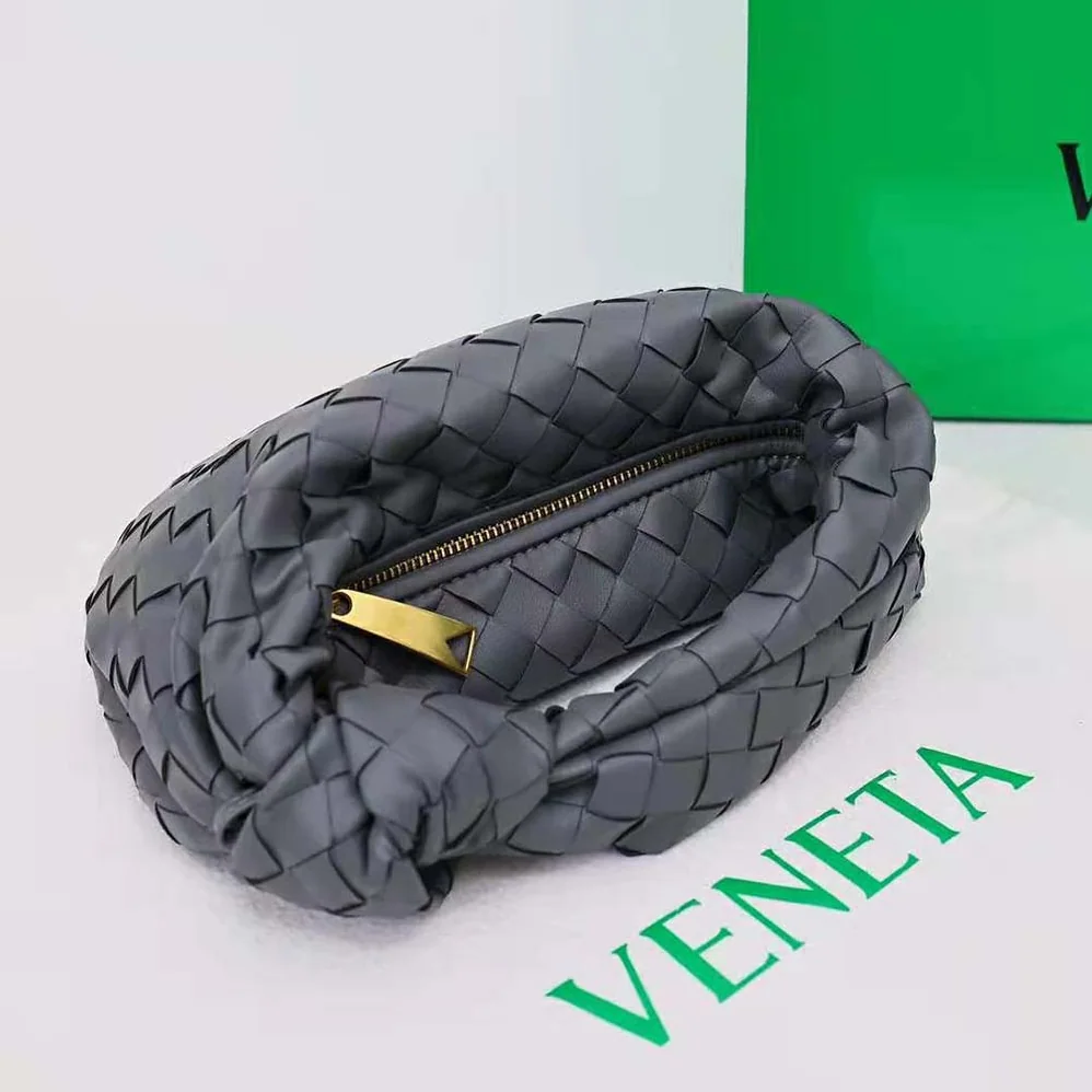 Bottega Veneta Mini Jodie in Lambskin Leather for Women in Gray Bottega Veneta Mini Jodie in Lambskin Leather for Women in Gray