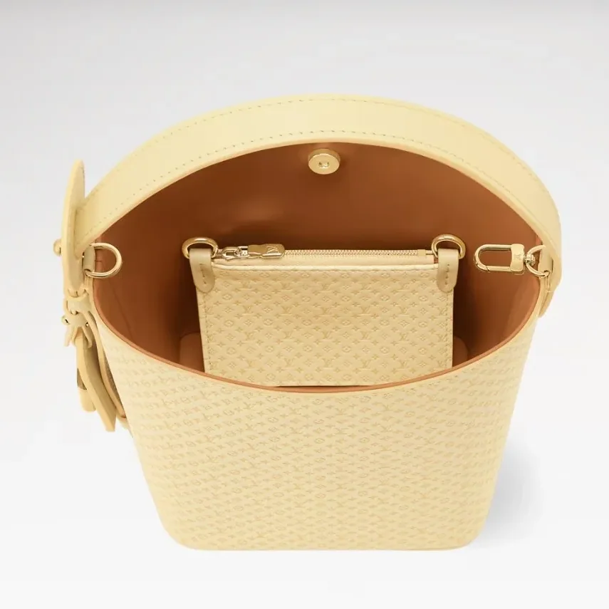 Louis Vuitton All In BB Bucket Bag in Banane Gold Hardware