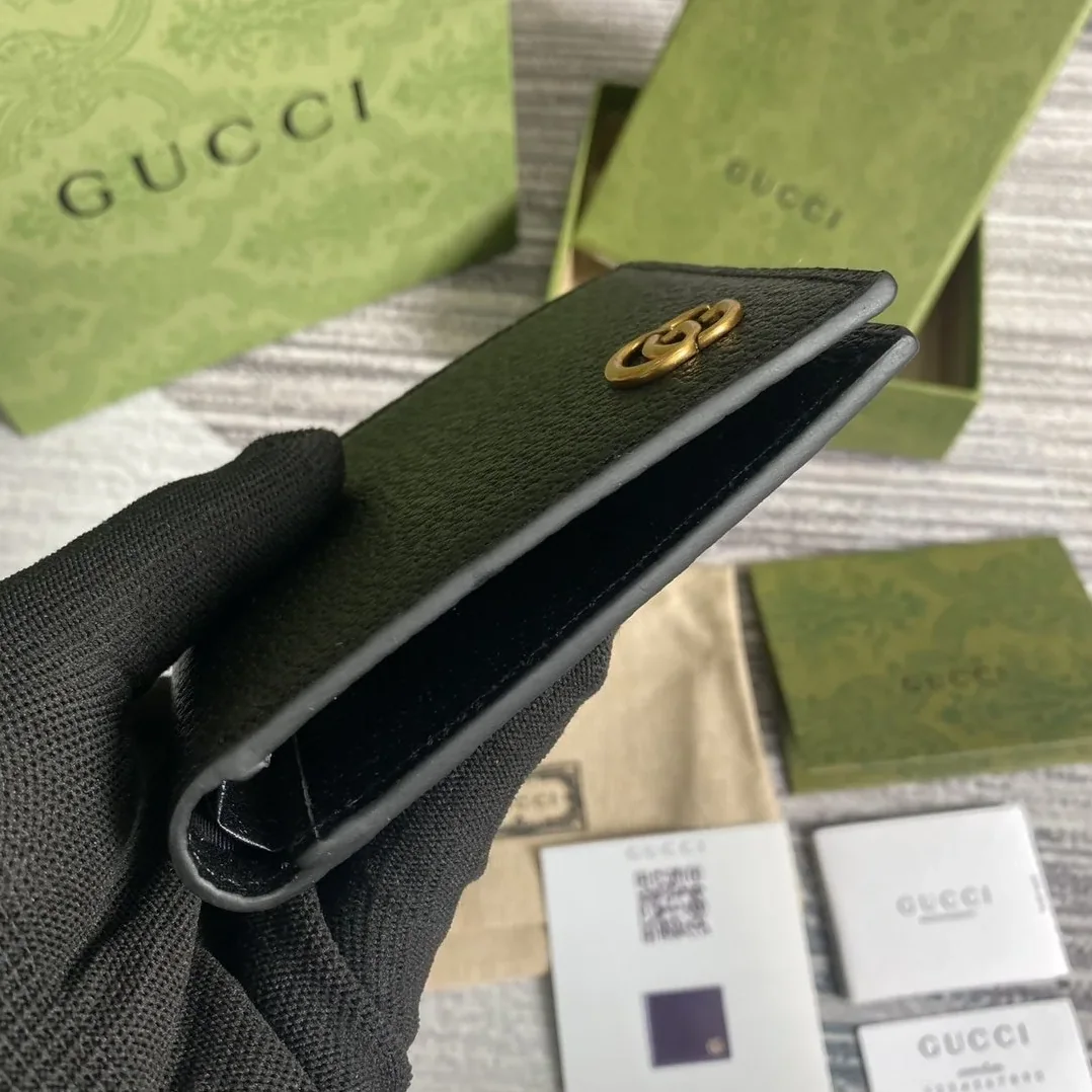 Gucci Marmont Bi in Fold Wallet Black / GG Gucci Marmont Bi in Fold Wallet Black / GG
