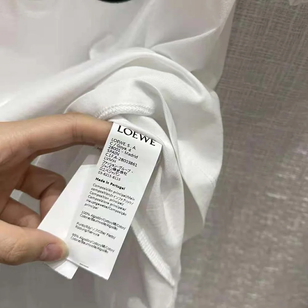 Loewe Glitch Anagram T-shirt in Cotton for Men in White