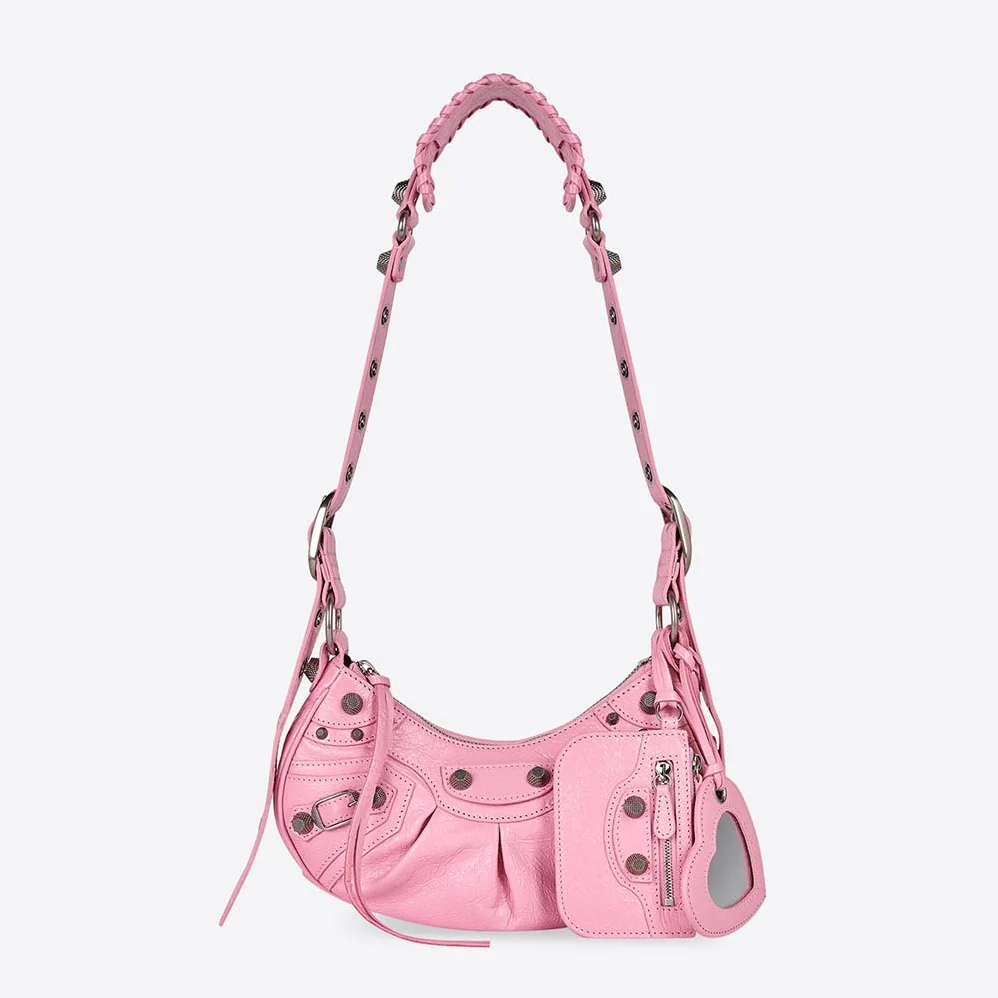 Balenciaga Le Cagole XS Shoulder Bag for Women in Pink Balenciaga Le Cagole XS Shoulder Bag for Women in Pink
