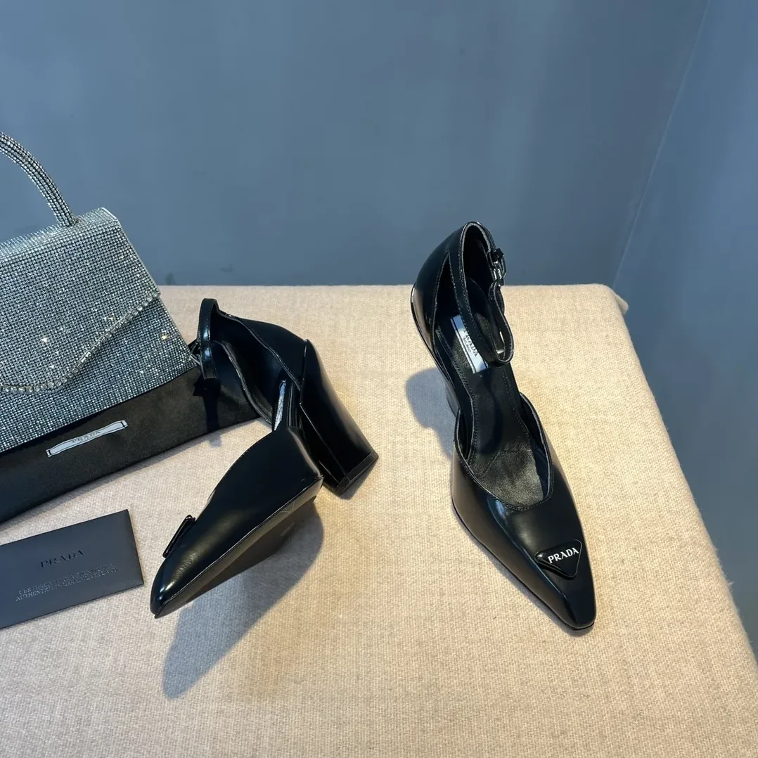 Prada Brushed Pumps Black / 1I982M_055_F0002_F_A095