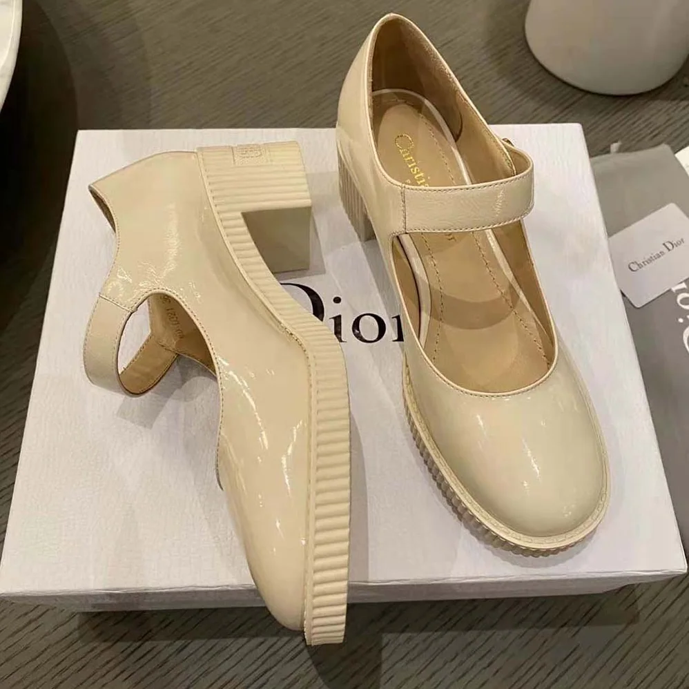 Dior D-Doll Pump White Shiny Calfskin for Women