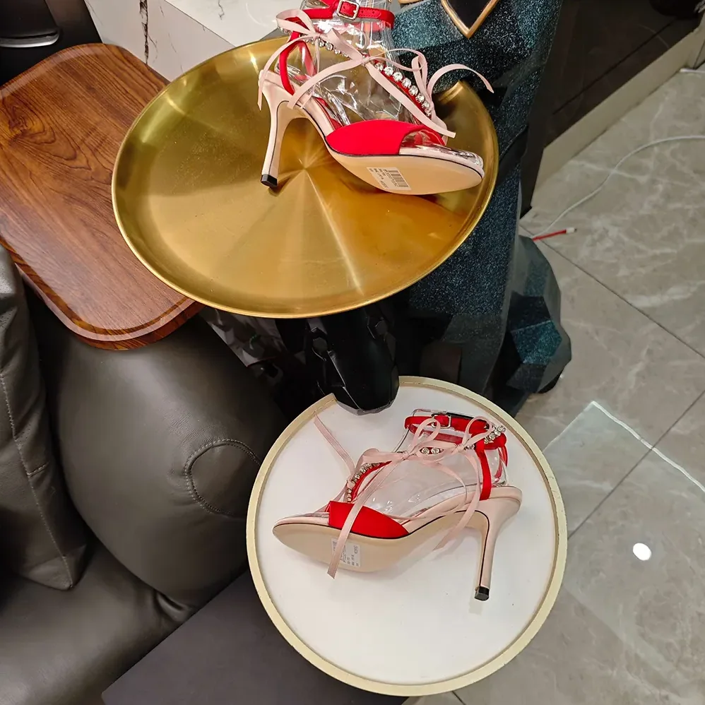 Jimmy Choo Lula 100mm Macaron and Ruby Red Satin Sandals with Bows for Women Jimmy Choo Lula 100mm Macaron and Ruby Red Satin Sandals with Bows for Women