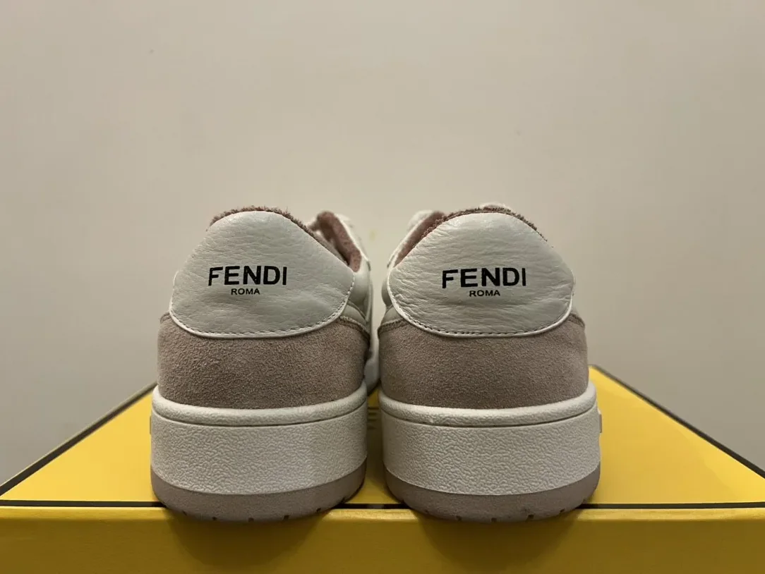 Fendi Match Low Tops Sneakers Beige/Brown 7E1493 Fendi Match Low Tops Sneakers Beige/Brown 7E1493