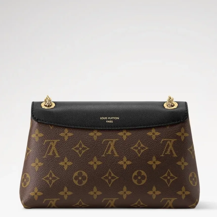 Louis Vuitton Madeleine BB Crossbody Bag in Black Monogram Gold Hardware