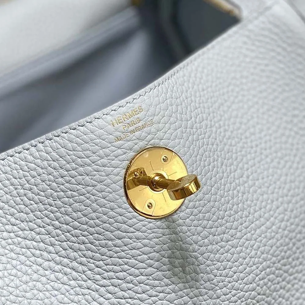 Hermes Lindy 26 in Clemence Leather for Women in Blue Hermes Lindy 26 in Clemence Leather for Women in Blue