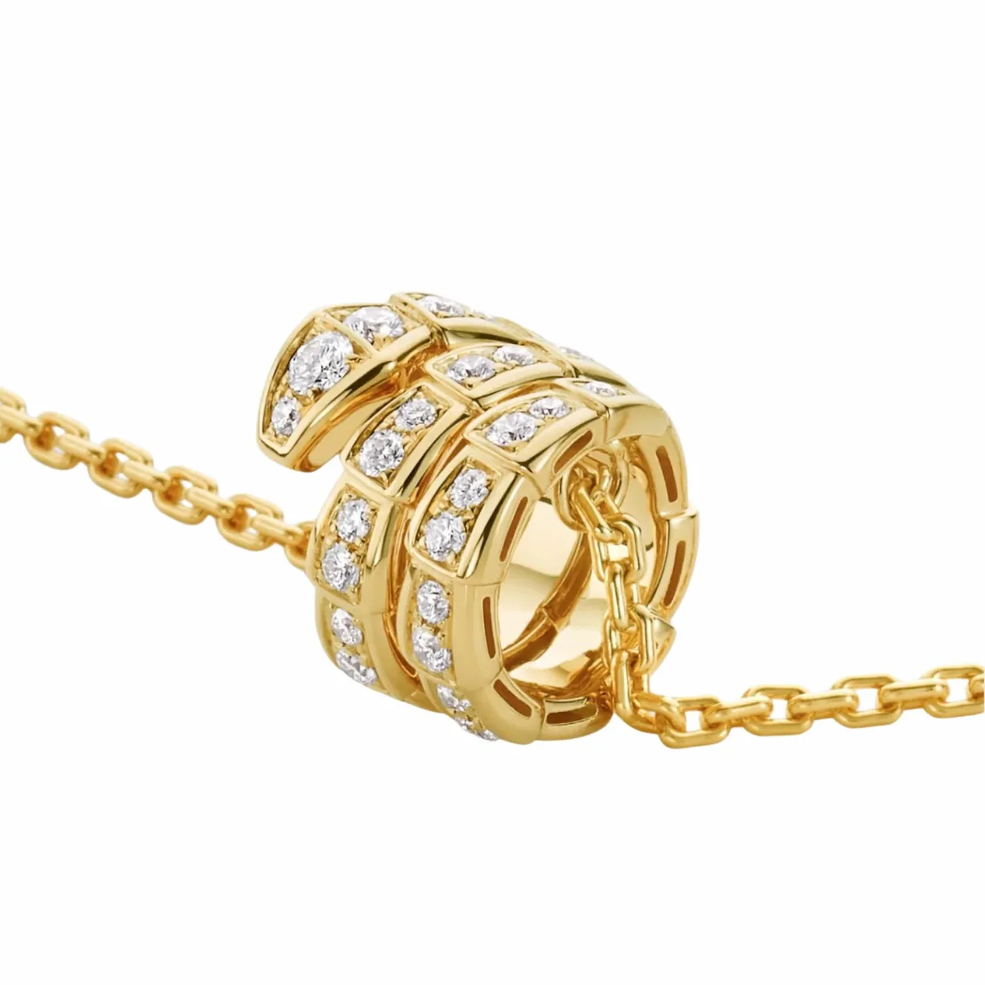 Bvlgari Serpenti Viper Necklace Yellow Gold