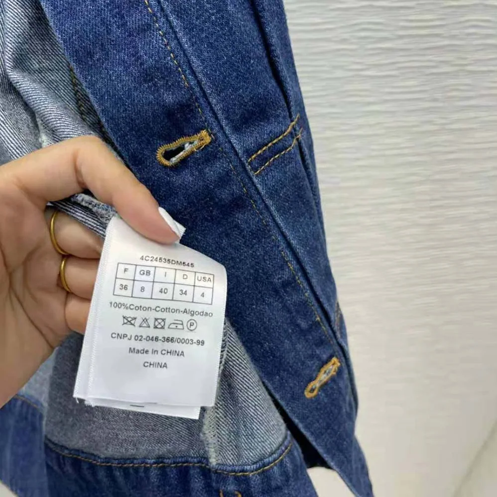 Dior Kenny Scharf Mkii Blouson Raw Blue Technical Cotton Denim for Women Dior Kenny Scharf Mkii Blouson Raw Blue Technical Cotton Denim for Women