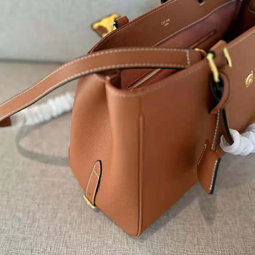 Celine Medium Appoline Bag in Supple Calfskin for Women in Brown Celine Medium Appoline Bag in Supple Calfskin for Women in Brown