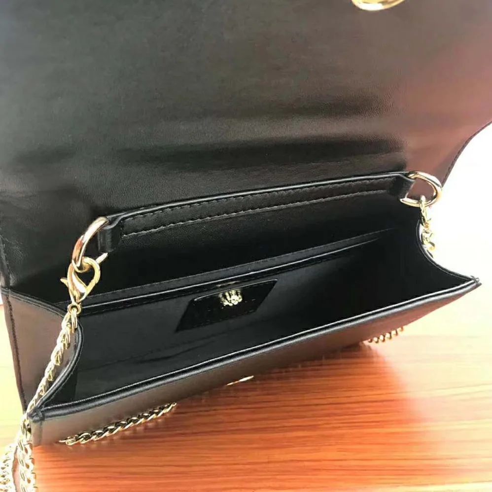 Versace Crystal Palazzo Evening Bag for Women in Black