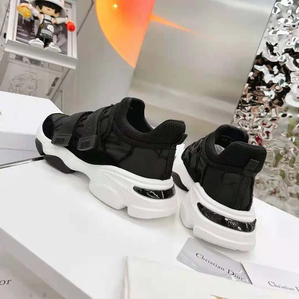 Dior D-Wander Sneaker Black Camouflage Technical Fabric for Women