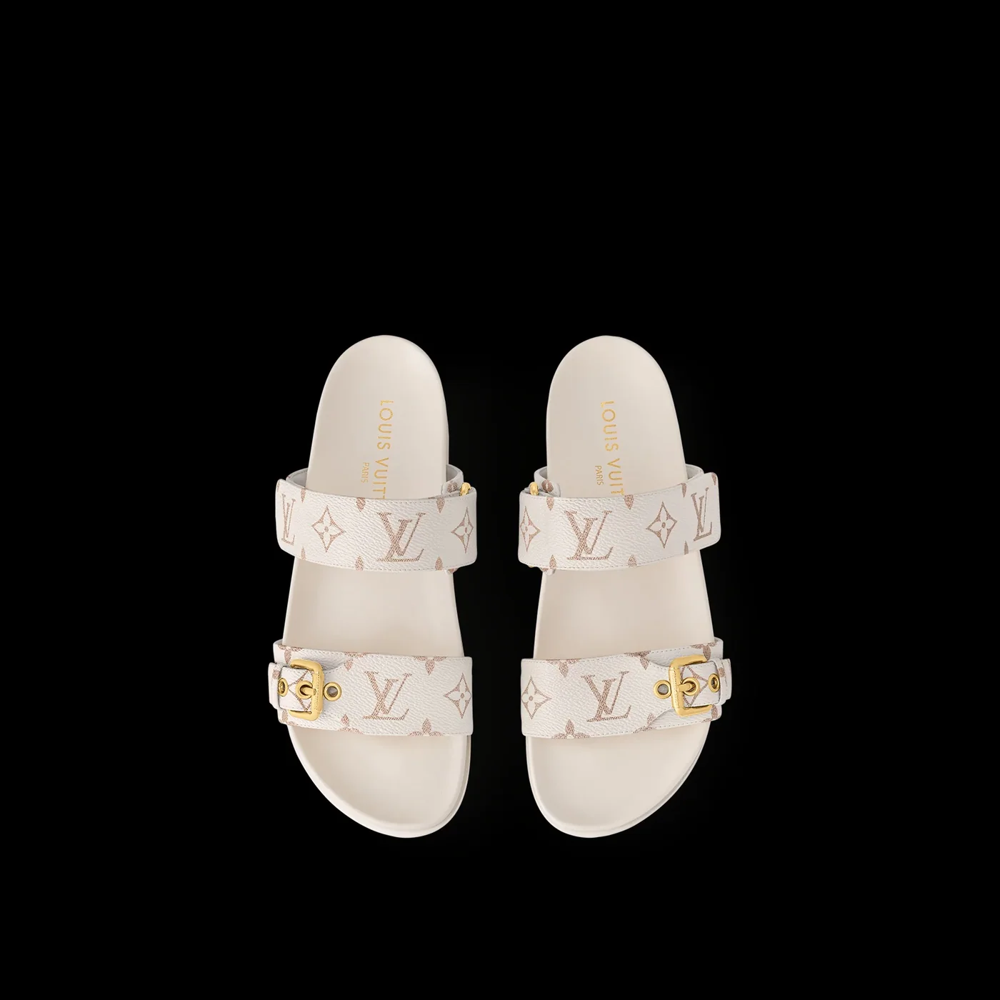 Louis Vuitton Bom Dia Flat Comfort Mule Beige 1ACHYI Louis Vuitton Bom Dia Flat Comfort Mule Beige 1ACHYI