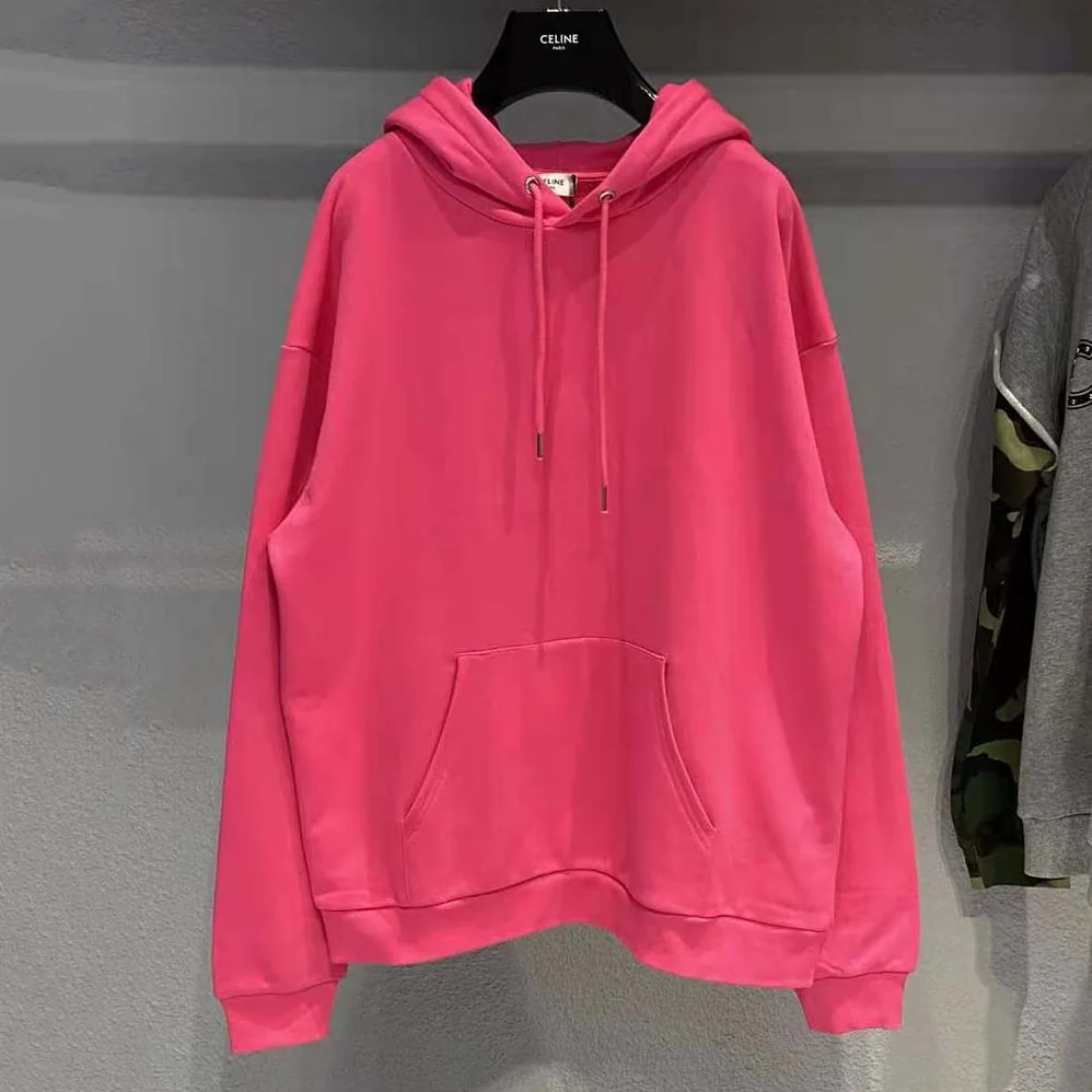 Celine Loose Sweatshirt in Cotton Fleece for Women in Pink