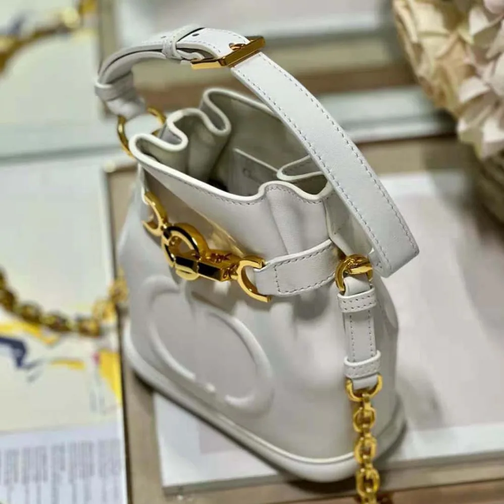 Dior Small C'est Dior Bag Latte CD for Women in Embossed Calfskin