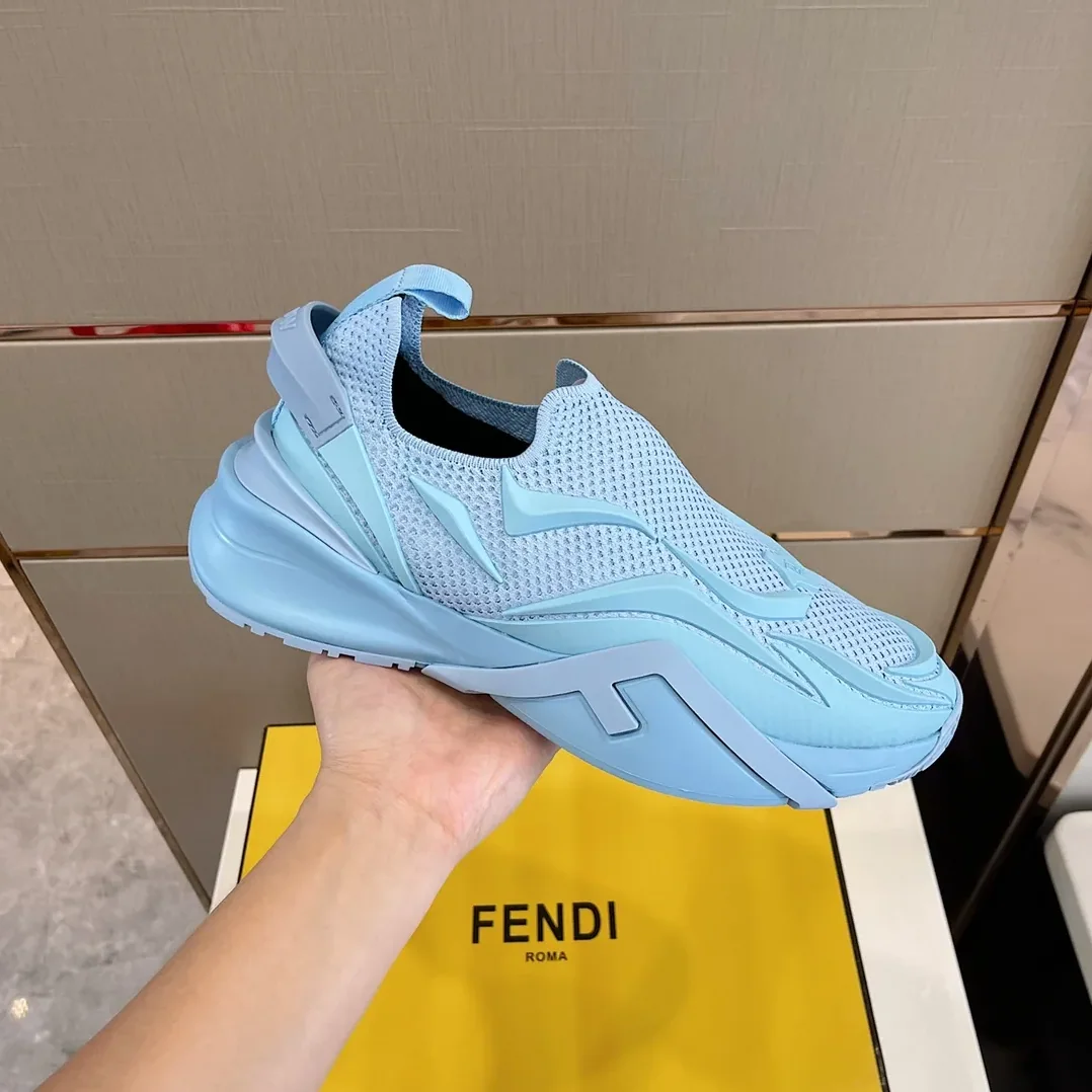 Fendi FD Flow Running Sneakers Blue Fendi FD Flow Running Sneakers Blue