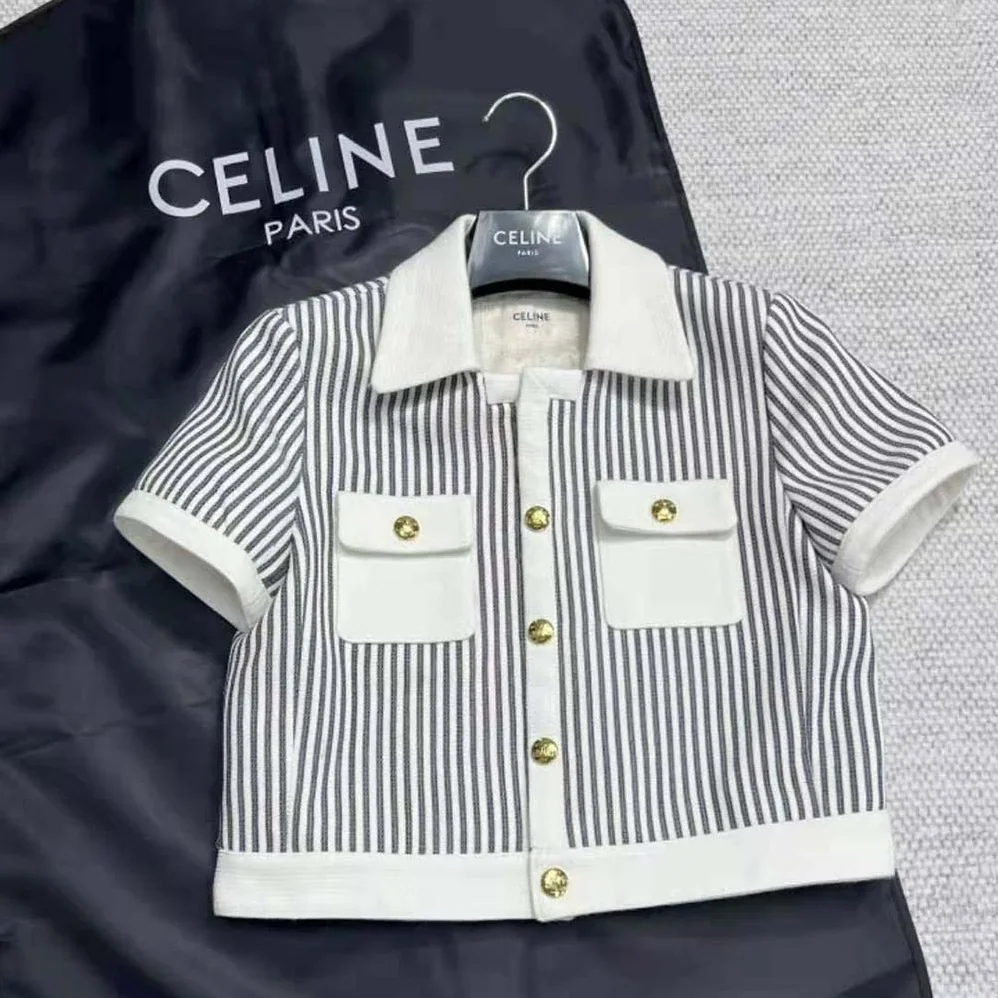 Celine Cropped Chelsea Jacket in Textured Wool for Women