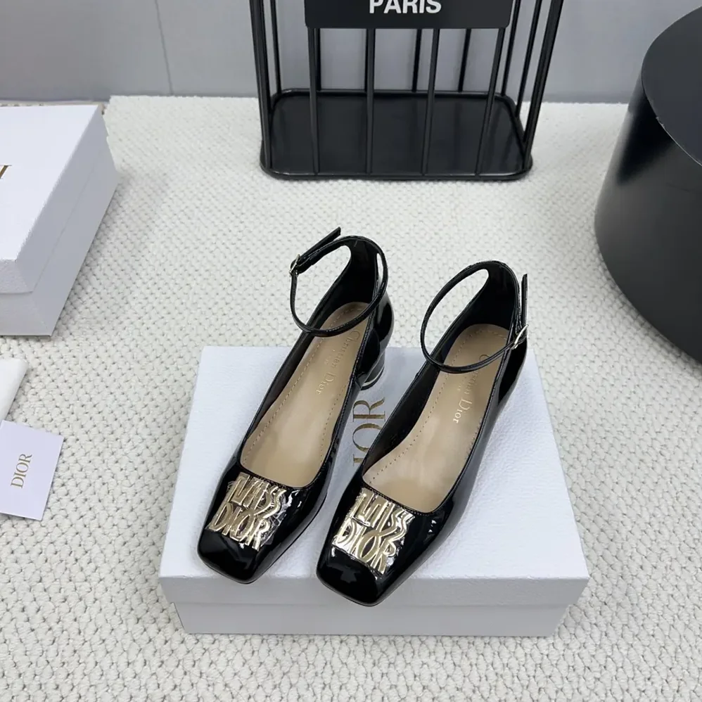 Dior Miss Dior Pump Black Patent Calfskin for Women Dior Miss Dior Pump Black Patent Calfskin for Women