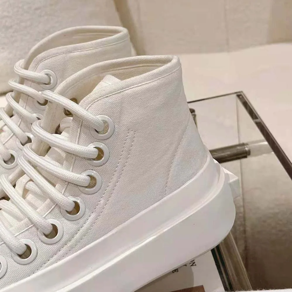 Bottega Veneta Jumbo Sneaker Nylon High Top Lace-up Sneakers for Unisex in White Bottega Veneta Jumbo Sneaker Nylon High Top Lace-up Sneakers for Unisex in White