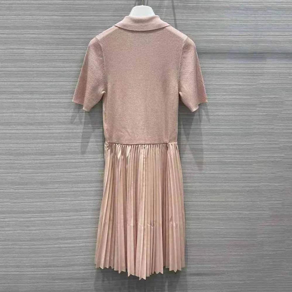 Prada Crepe DE Chine Dress for Women in Pink Prada Crepe DE Chine Dress for Women in Pink