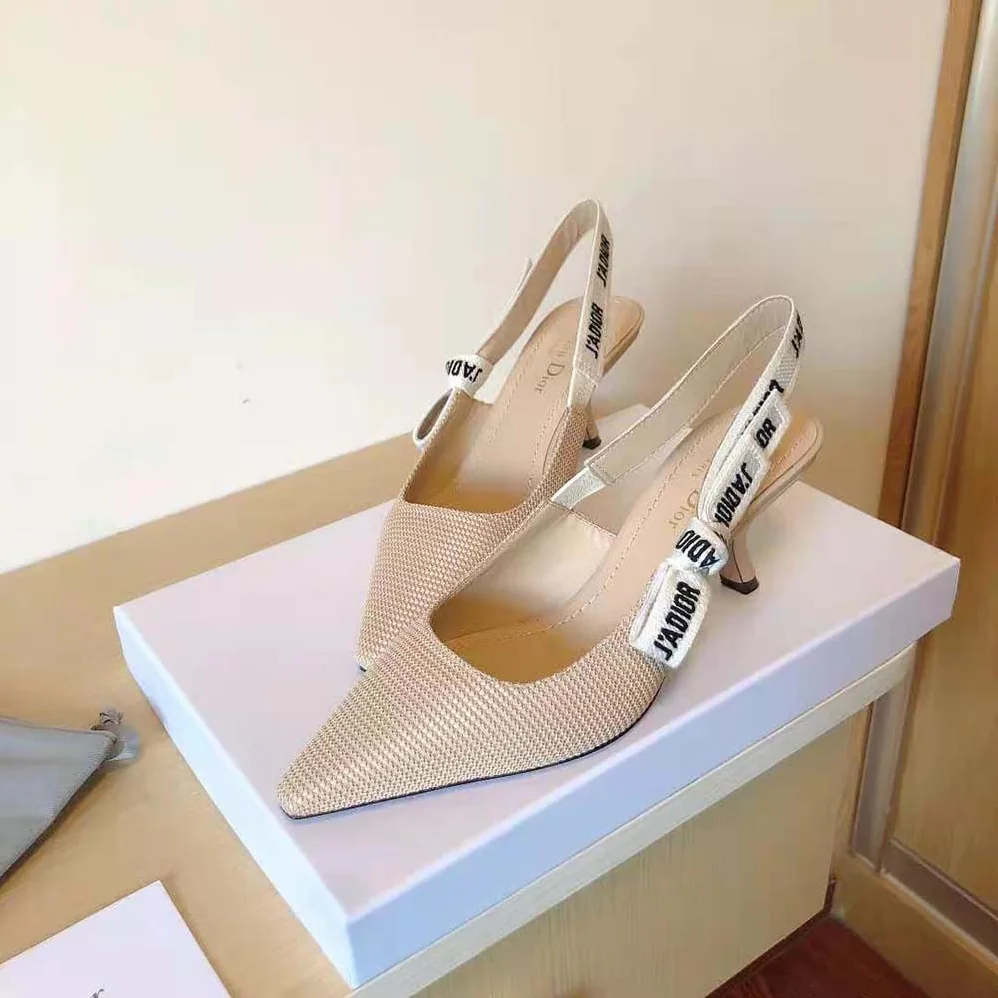 Dior J Adior Slingback Pump Nude Technical Fabric for Women Dior J Adior Slingback Pump Nude Technical Fabric for Women