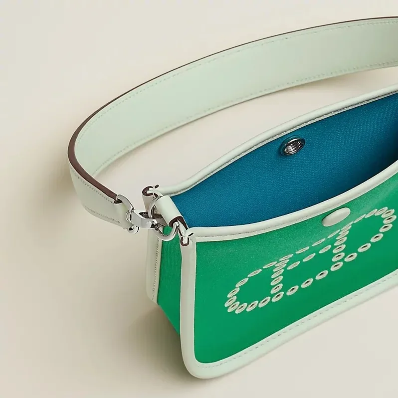 Hermes Neo Evelyne 16 Shoulder Bag in Green Palladium Hardware